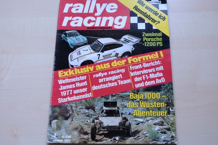 Deckblatt Rallye Racing (01/1977)